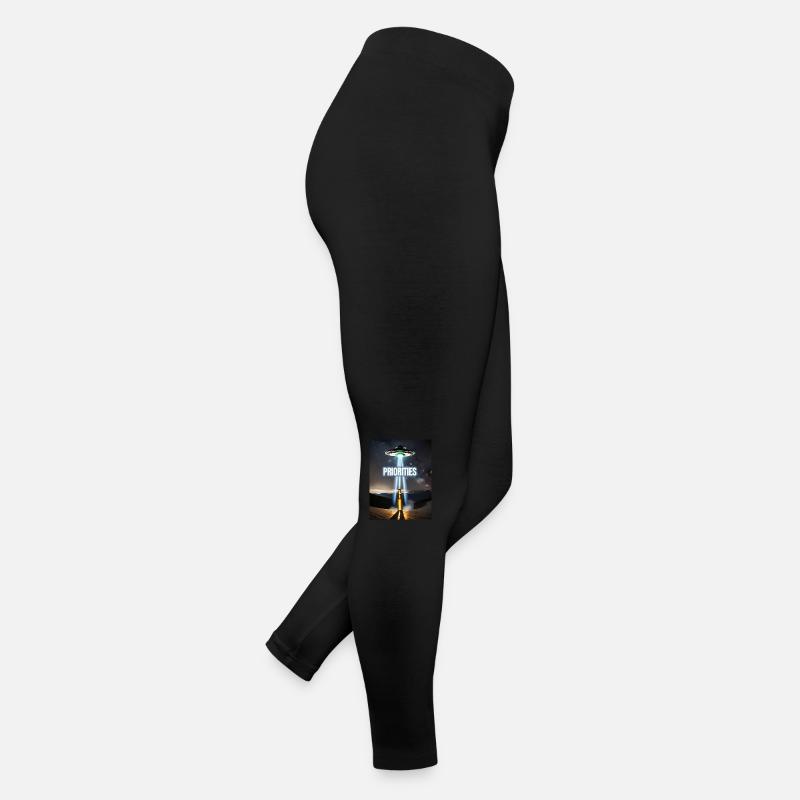 alien abduction beer pun I want to beerlieve Women’s Jersey Leggings