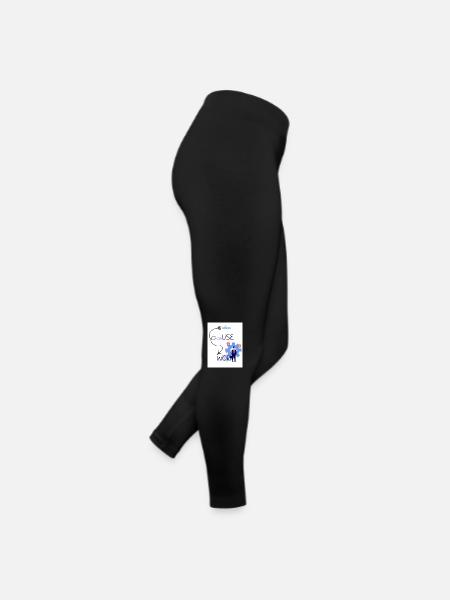 Idea cause work. An idea creates a work. - Women’s Jersey Leggings - black - Right