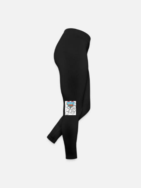 Protein. Protein. - Frauen Jersey Leggings - Schwarz - Rechts