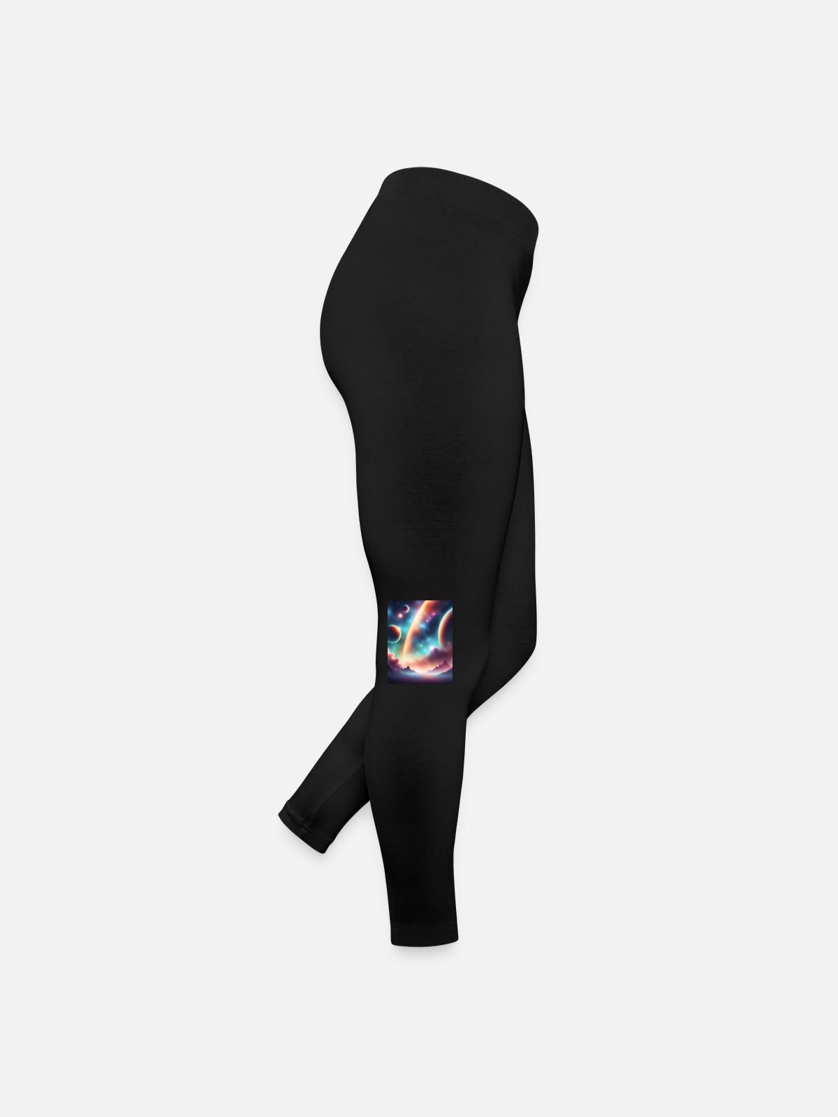 Space - Women’s Jersey Leggings - black - Right