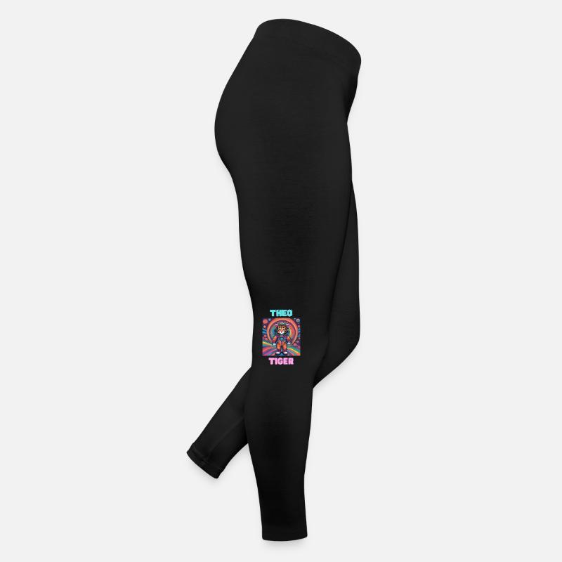 Theo Tiger - Women’s Jersey Leggings - black