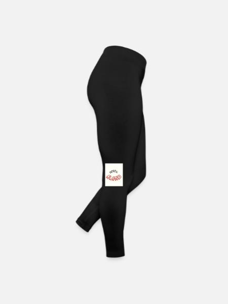 Never alone - Legging en jersey Femme - noir - Droite