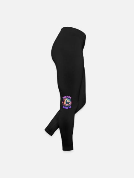 Unicorn4 - Frauen Jersey Leggings - Schwarz - Rechts