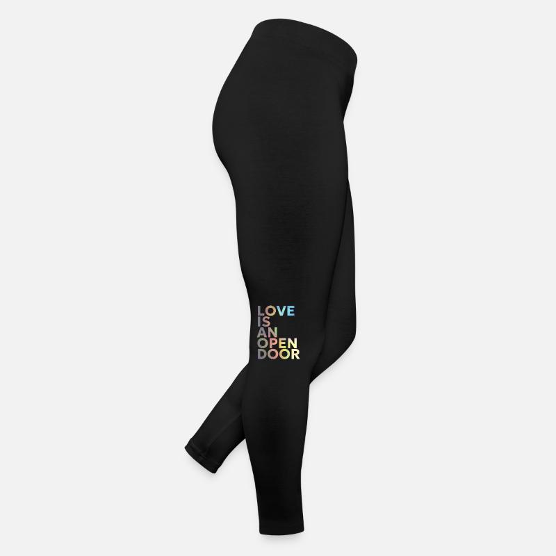 L’AMOUR EST UNE PORTE OUVERTE Legging en jersey Femme