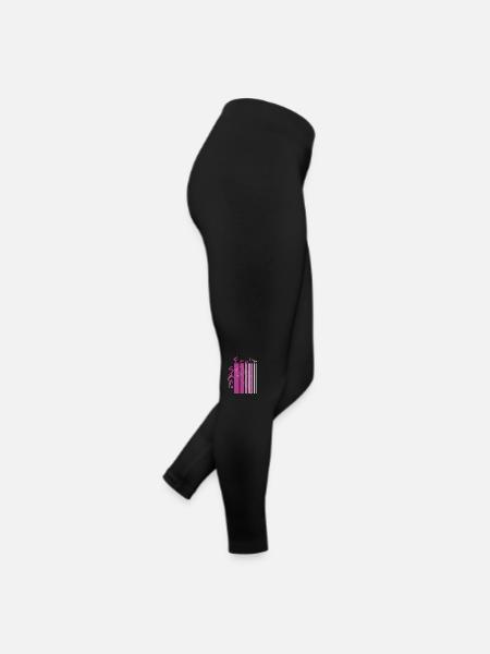 Feminin Style - Frauen Jersey Leggings - Schwarz - Rechts
