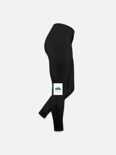 EISHOCKEY I WILL - Frauen Jersey Leggings - Schwarz - Rechts
