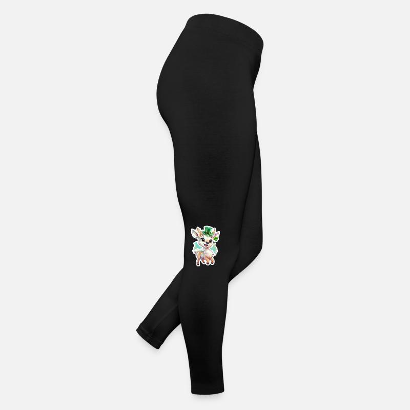 St. Patrick’s Day Reh Frauen Jersey Leggings