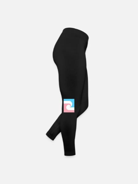 Trans - Frauen Jersey Leggings - Schwarz - Rechts