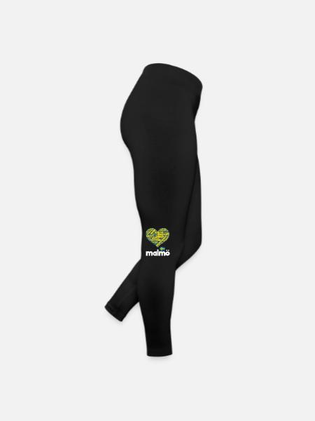 Malmö - Frauen Jersey Leggings - Schwarz - Rechts