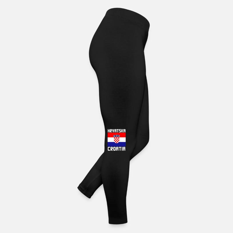 Drapeau croate Legging en jersey Femme