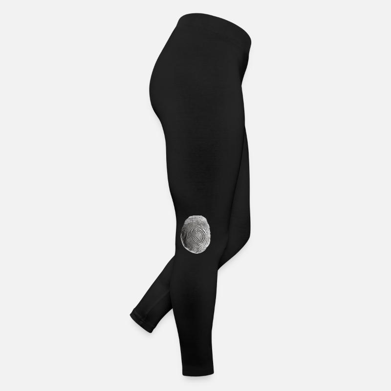 Fingerprint black Women’s Jersey Leggings