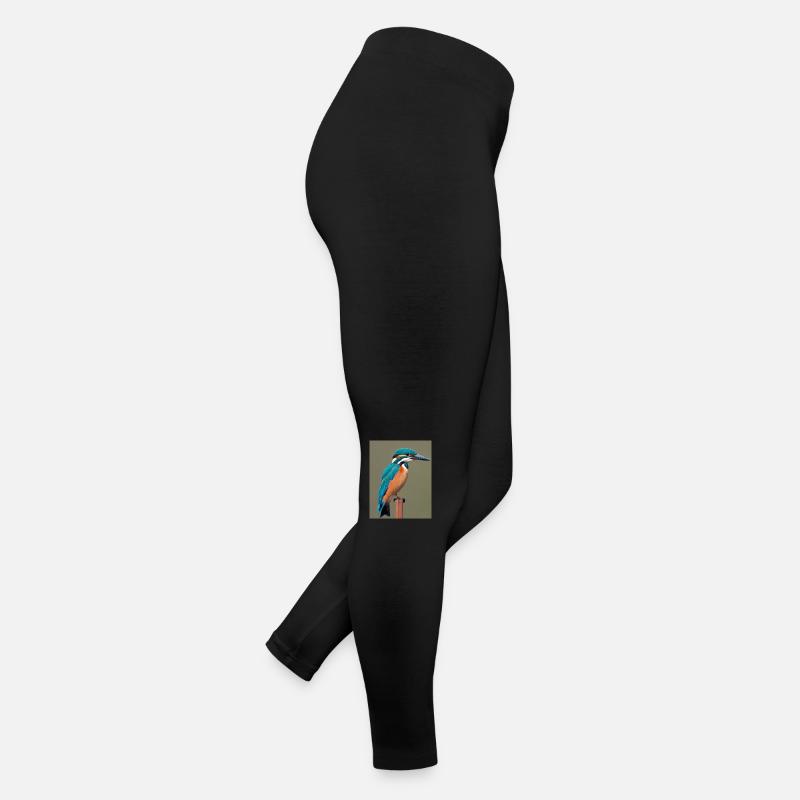 Eisvogel auf dem Ast Frauen Jersey Leggings