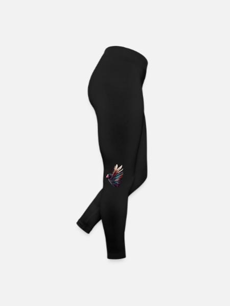 Häuptling - Frauen Jersey Leggings - Schwarz - Rechts