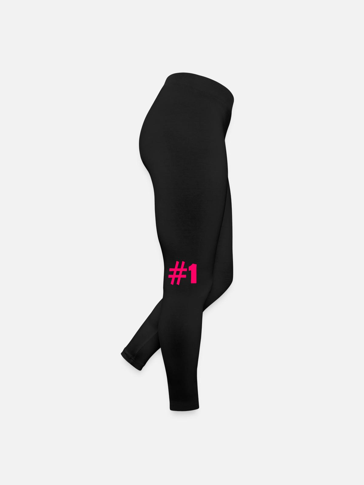 #1 - Women’s Jersey Leggings - black - Right