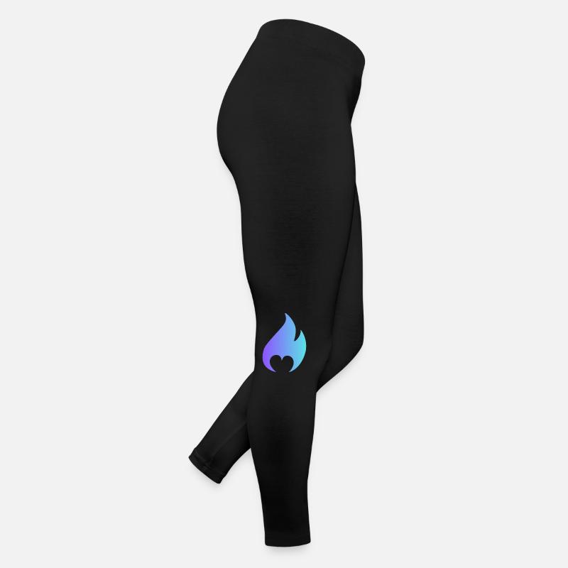 Flame with heart Women’s Jersey Leggings