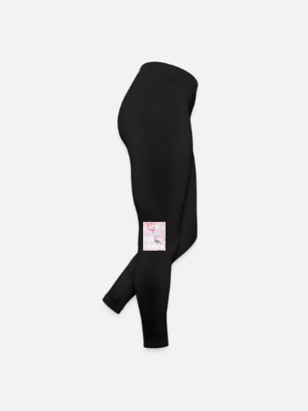 Just let go! Motivational quote for a new beginning - Women’s Jersey Leggings - black - Right