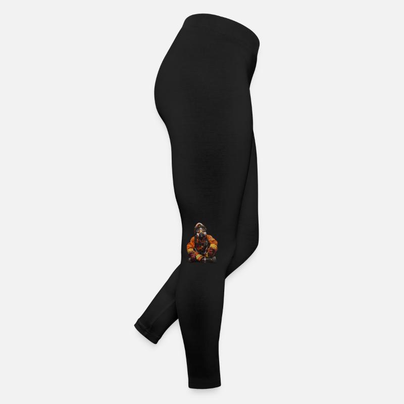 Verträumter Feuerwehrmann Frauen Jersey Leggings