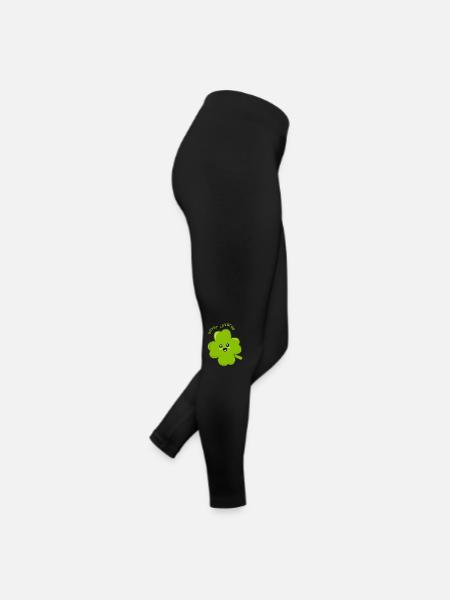 Lucky le trèfle à quatre feuilles ! - Legging en jersey Femme - noir - Droite