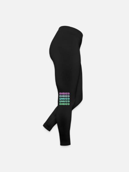 Enrico Enrico - Frauen Jersey Leggings - Schwarz - Rechts