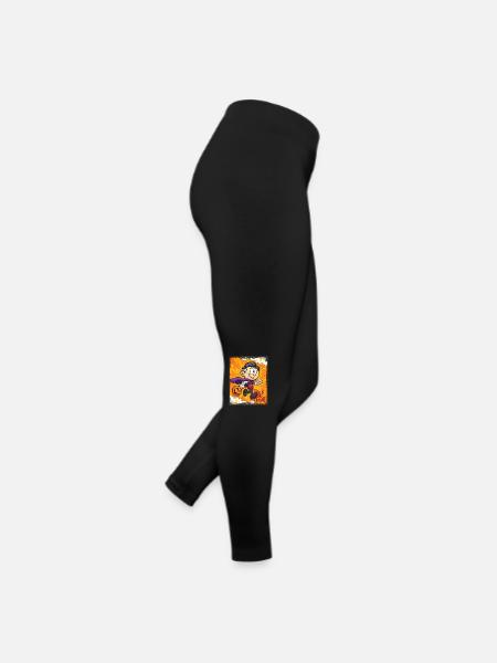 Cute Witch Halloween Trick Or Treat Fun - Women’s Jersey Leggings - black - Right