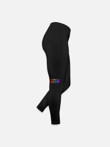 Wir treiben es bunt - Frauen Jersey Leggings - Schwarz - Rechts