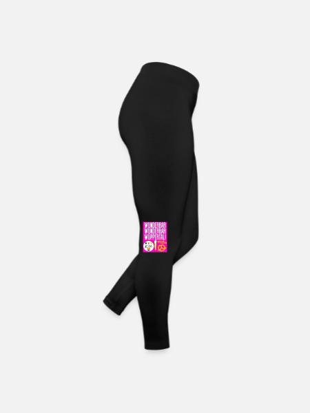Wuppertal - Frauen Jersey Leggings - Schwarz - Rechts