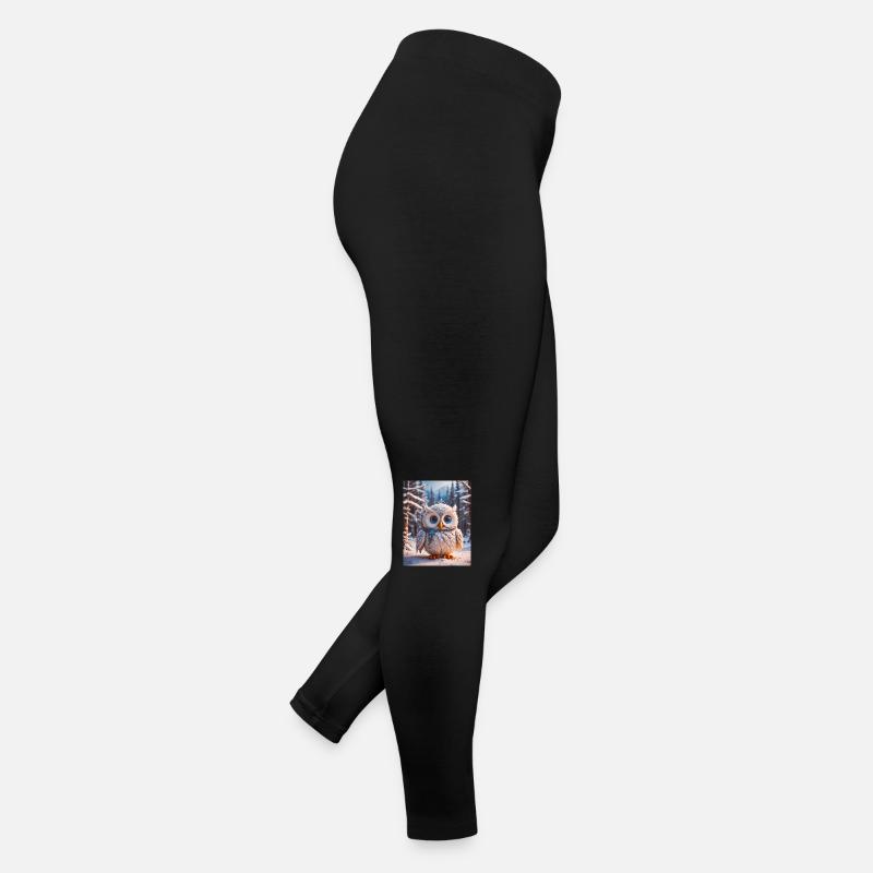 Animaux super mignons dans une forêt – Harfang des neiges Legging en jersey Femme