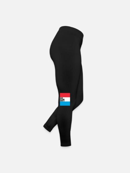 luxembourg Eurovision - Legging en jersey Femme - noir - Droite