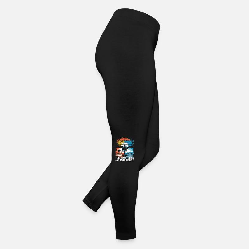 Funny saying for kayak anglers Women’s Jersey Leggings