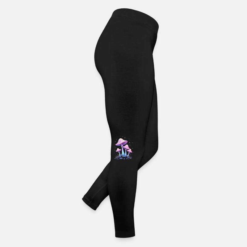 Magic Mushrooms - Mystical Forest Art Women’s Jersey Leggings