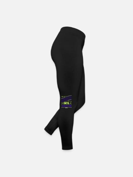 bday joke carpenter jokes tshirts - Frauen Jersey Leggings - Schwarz - Rechts