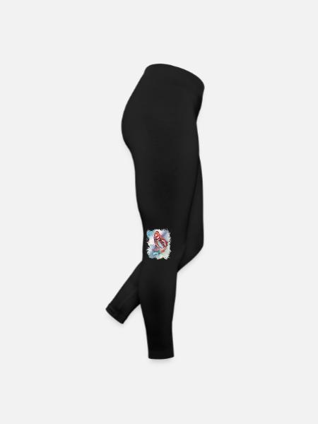 papillon - Legging en jersey Femme - noir - Droite