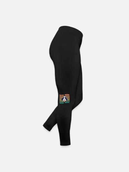Dog mom - Women’s Jersey Leggings - black - Right