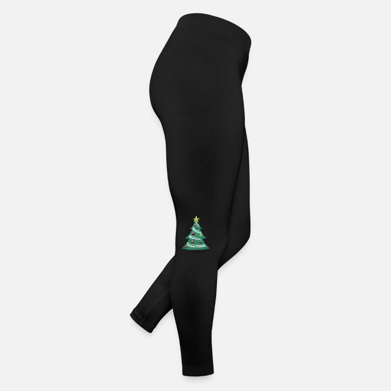 Weihnachten Geschenk Weihnachtsbaum Tannenbaum Frauen Jersey Leggings