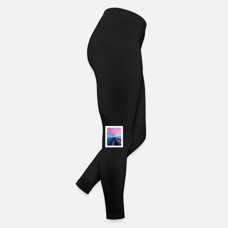 Paysage enveloppé de brume Legging en jersey Femme