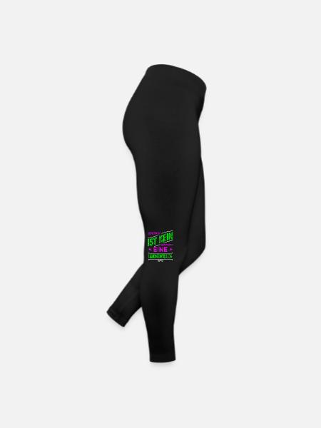 geburtstagsgeschenkidee bday veganer gesundheit - Frauen Jersey Leggings - Schwarz - Rechts