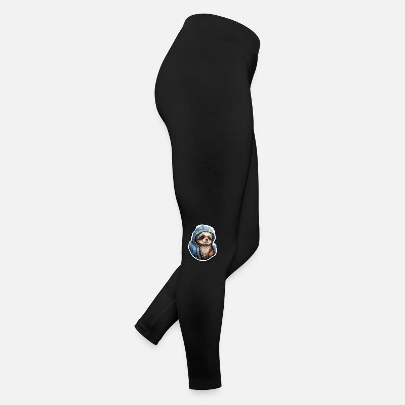 Artistic Golden Retriever with anorak Women’s Jersey Leggings