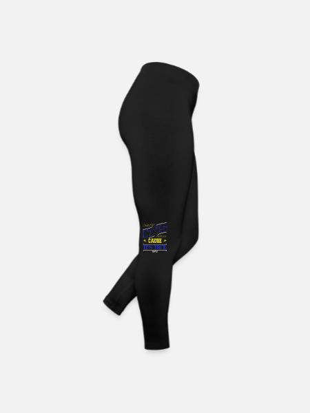 computer language geek humor - Frauen Jersey Leggings - Schwarz - Rechts