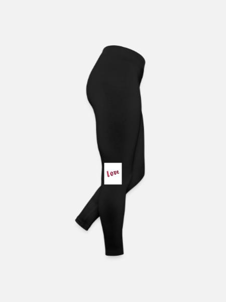10Liebe - Frauen Jersey Leggings - Schwarz - Rechts