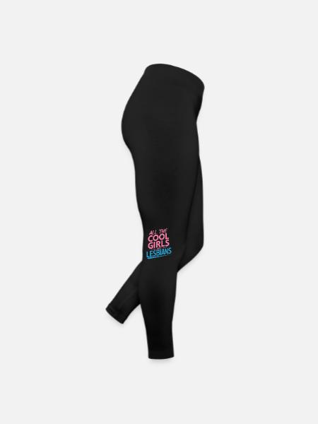 Alle coolen Girls sind Lesben - Frauen Jersey Leggings - Schwarz - Rechts