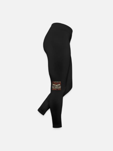 43 Jahre alt, Legenden 1981 Jahrgang 1981 Jubiläum - Frauen Jersey Leggings - Schwarz - Rechts