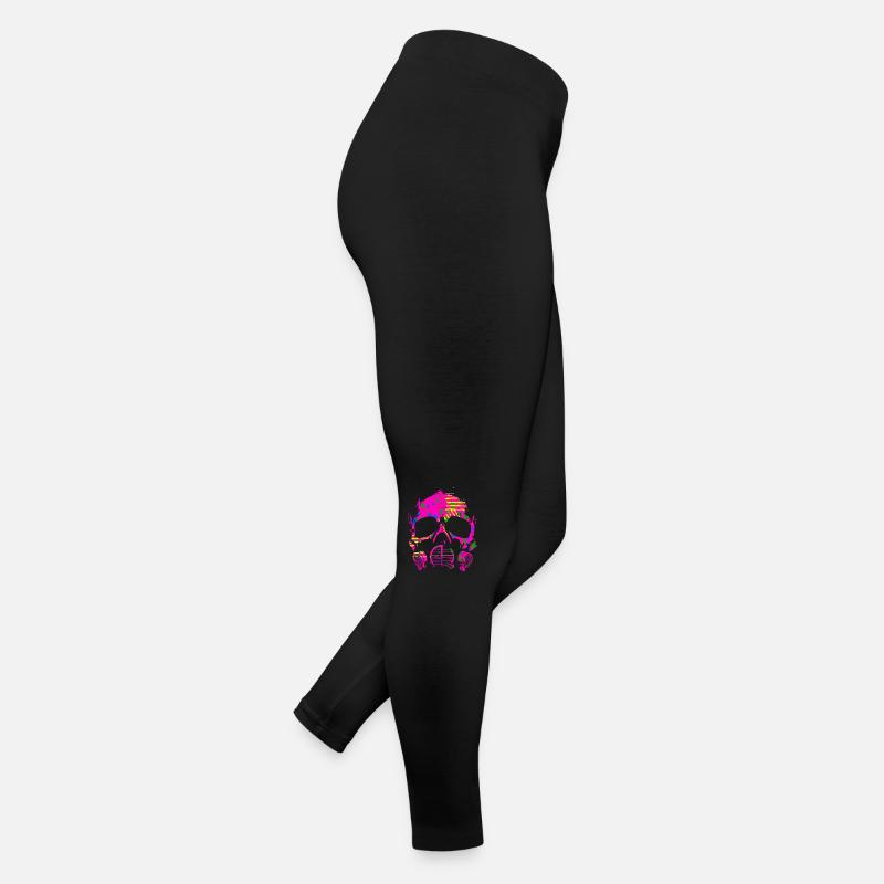 Rainbow Pink Camo Gas Mask Women’s Jersey Leggings