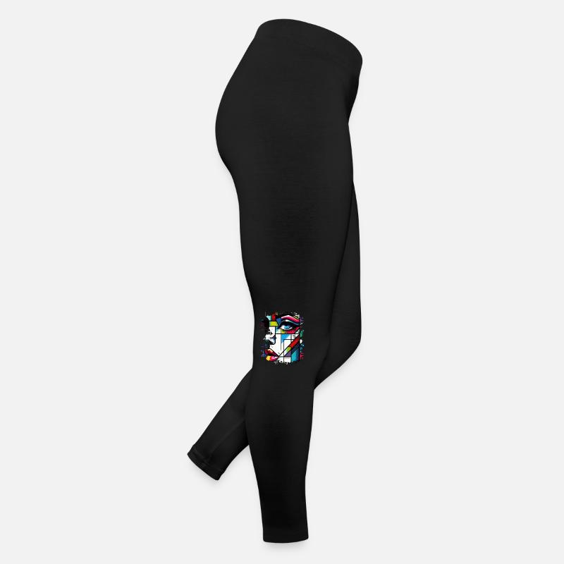 Femmes girl power design art féminisme féminin symbole Legging en jersey Femme