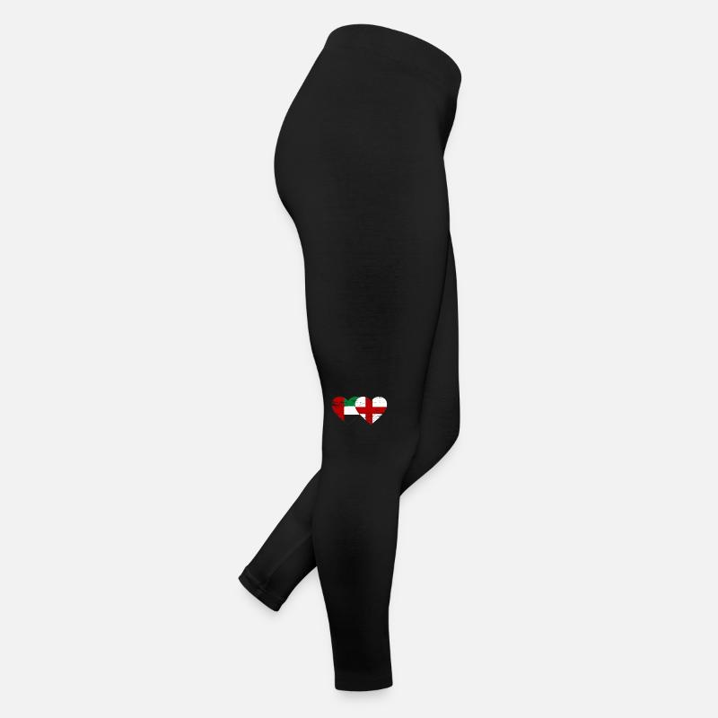 Émirats arabes unis Angleterre Drapeau Coeur Legging en jersey Femme