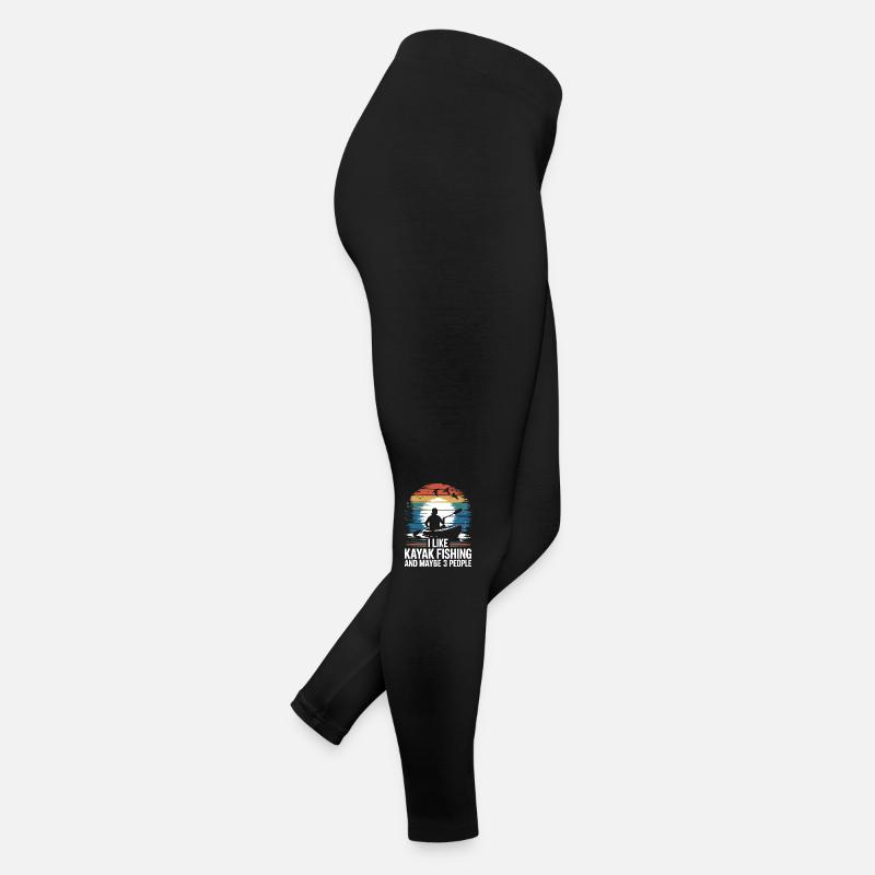 Funny statement for anglers and kayakers Women’s Jersey Leggings