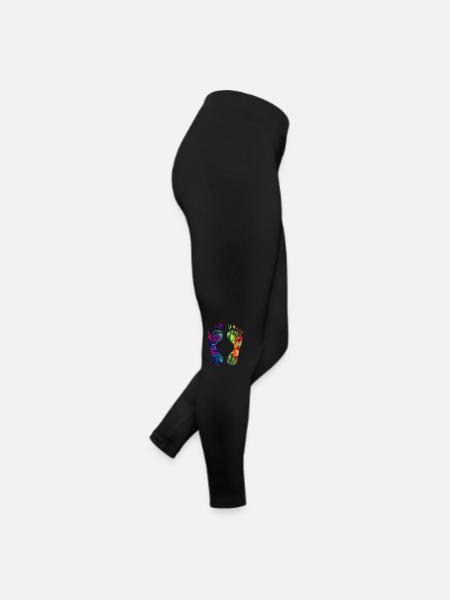 Pieds - Legging en jersey Femme - noir - Droite