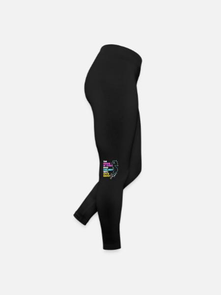 Seepferd - Frauen Jersey Leggings - Schwarz - Rechts