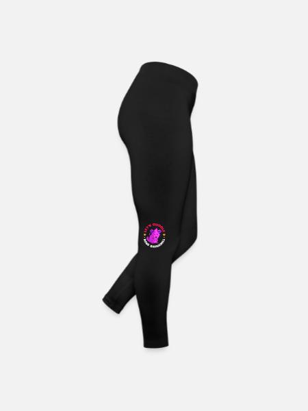 Chinchilla Cadeau Amérique du Sud Rongeur Pet - Legging en jersey Femme - noir - Droite