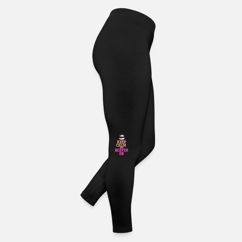 Beaver Ambiguous Wood Tree Dam Badger Otter Women’s Jersey Leggings