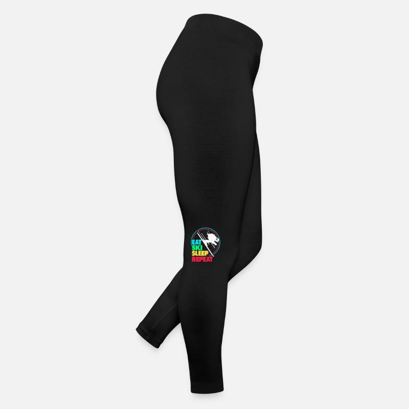 Ski Ski Ski Ski Ski Legging en jersey Femme